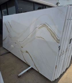 Calacatta Gold Quartz for countertops