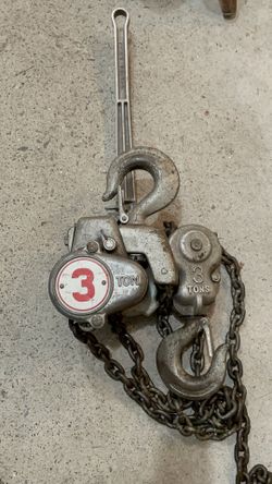 Crosby and Laughlin 3 ton. Hoist $350