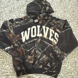 Darc Sport Always Loyal Pierce Hoodie Storm Blue Woodland Camo NWT Size Small