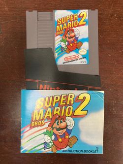 Super Mario Bros 2 with cover and booklet 1985