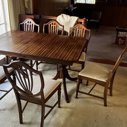 Antique ball and claw dining room set