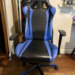 GTRACING Gaming Chair – Blue/Black – Good Condition