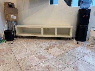 Minimalist White Media Console