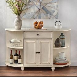 New Antique White Sideboard Buffet Server Entryway Storage 