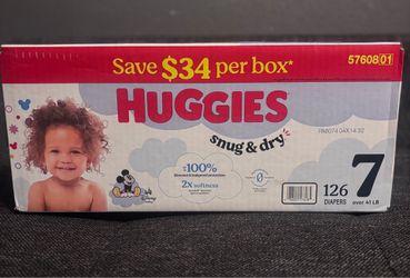 Huggies Snug & Dry size 7 (126 Diapers) Brand New!