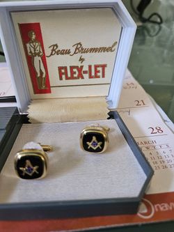 Vintage Masonic Cuff Links