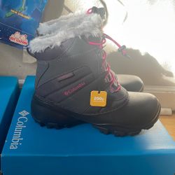 columbia big kids rope tow waterproof faux fur trim boot