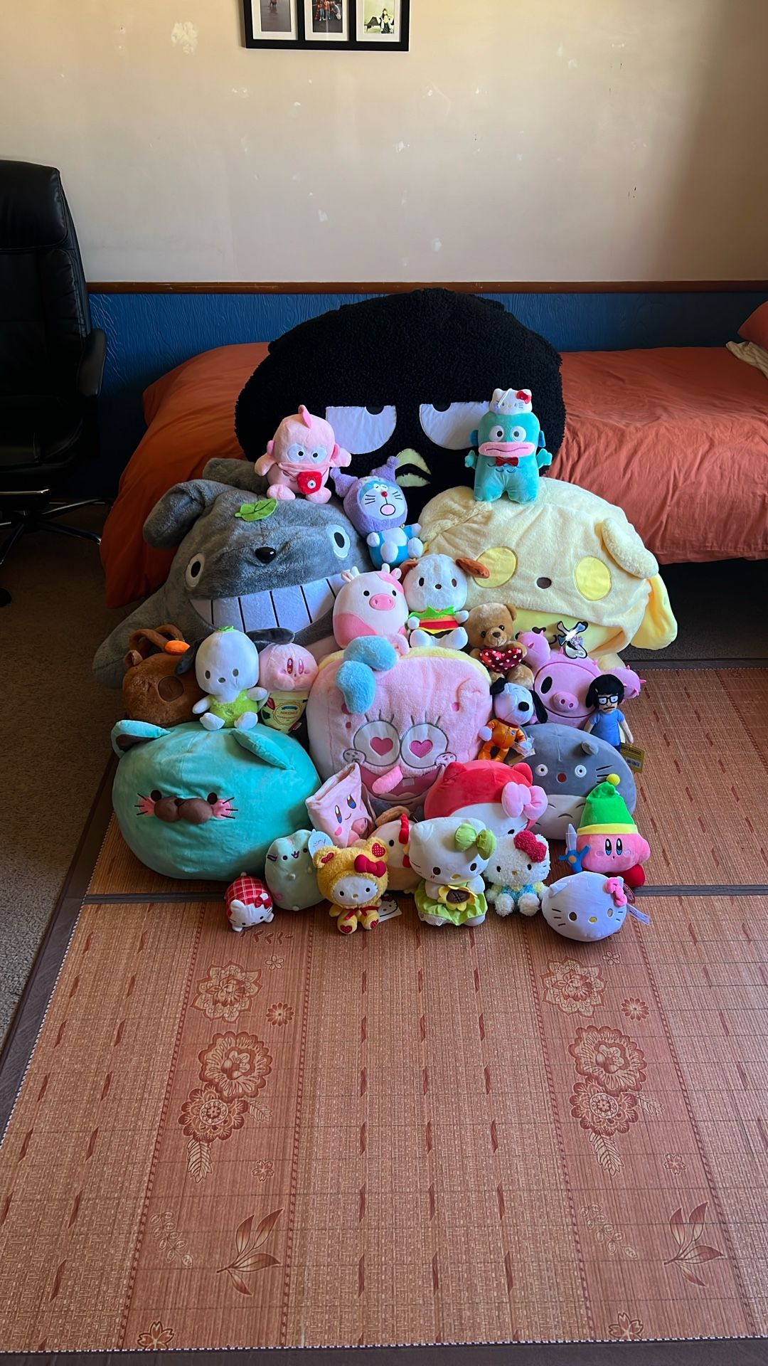 Plush Lot Sanrio, Ghibli, SpongeBob, Kirby, & Misc 27 Total