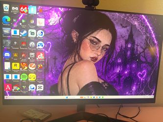 Gaming pc with monitor