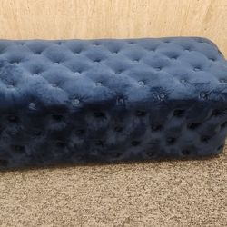 Velvet Tufted Ottoman 20x46x16