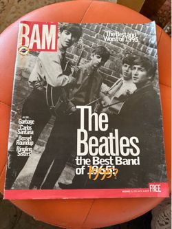 BAM THE BEATLES the Best Band of 1995 December 15, 1995 #474 Santana