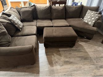 Brown Sectional couch