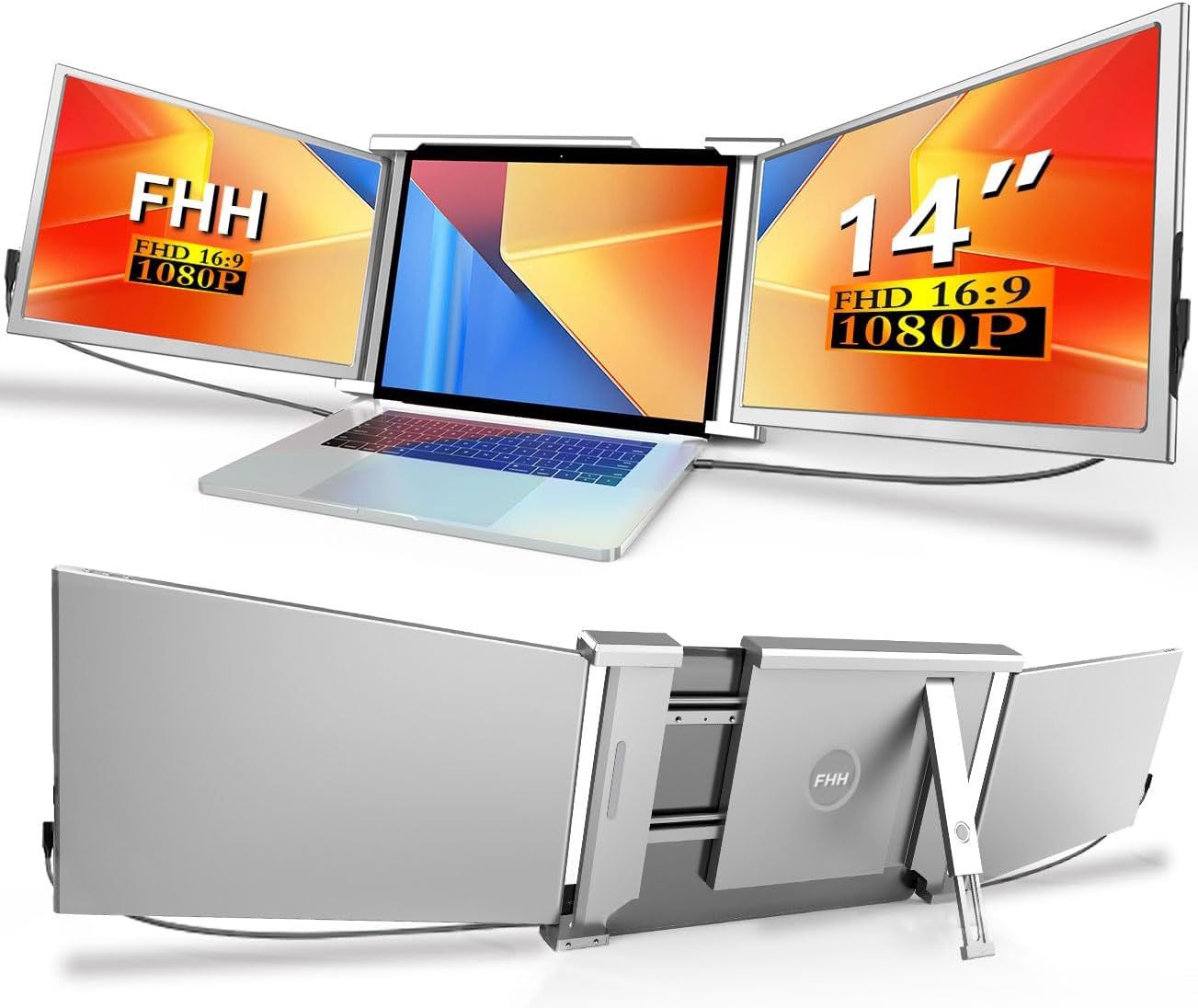 Brand New FHH 14” Triple-Monitor Laptop Screen Extender