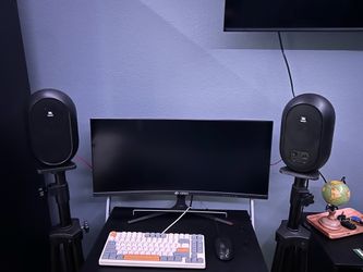 JBL 104 dual studio speakers