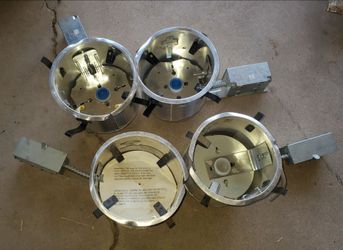 4 Halo recessed light housings MAKE ME A OFFER