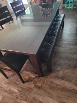 Chocolate brown dining set