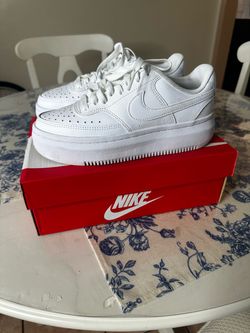 Nike White Low-Top Sneakers with Box