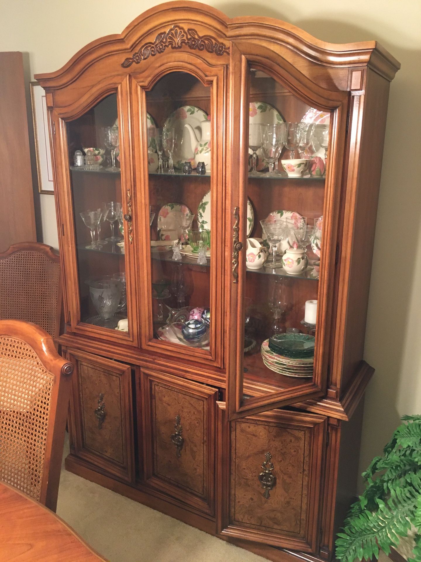 Beautiful china cabinet - free!