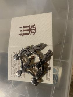 James Avery children holding hands pin/brooch