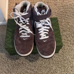 Brown Suede Nike High Tops 10
