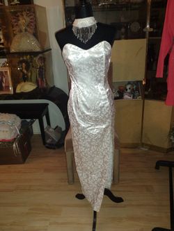 Beautiful White Jacquard Dress