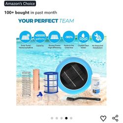 Solar Pool Ionizer Enhanced with Latest Solar Technology & Longer-Lasting Anode $45 each or 2 for 80
