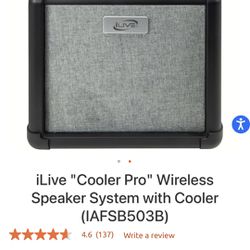 Bluetooth Speaker With Cooler