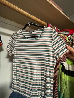 Short sleeve striped shirt