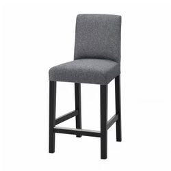 4 Bar Stools - IKEA Bergmund - Grey Cover