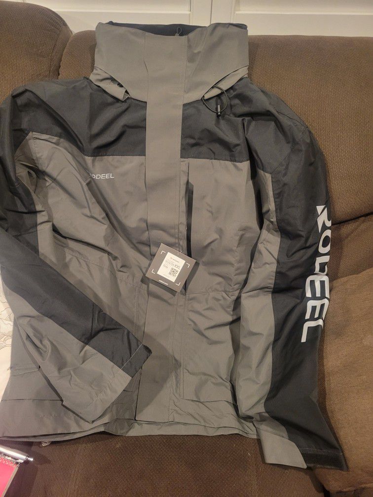 Mens Waterproof Jacket With Hood- XXL