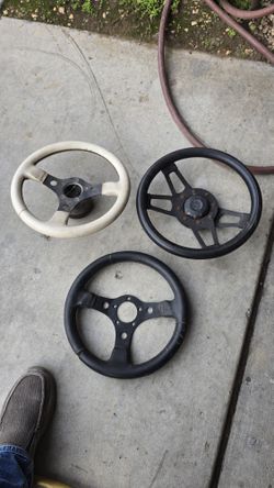 Steering Wheels All For $50 One Was Made In Italy Good For Hot Rod Rat Rod Go Kart Man Cave Might Trade For Beer Sign 