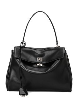 Genuine leather cowhide women's shoulder bag with detachable shoulder strap, flap buckle