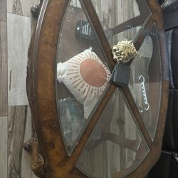 Wooden/Glass Coffee Table
