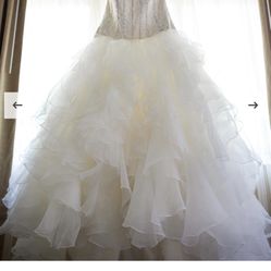 FOR SALE: Oleg Cassini Ivory Champagne Ball Gown Wedding Dress – Size 20W (Brand New with Tags)