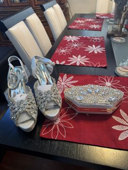 Dress Heels And Clutch Bag