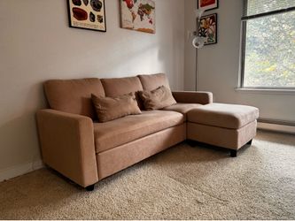 L-Shaped Sectional Couch – Good Condition