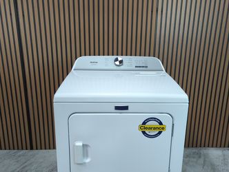 Maytag Pet Pro Top Load Electric Dryer - 7.0 cu. ft. Steam Refresh Cycle, XL Lint Trap, End of Cycle Signal, and Drum Light: White (MED6500MW-D-2879)