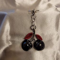 Black Cherry Keychain/Bag Charm