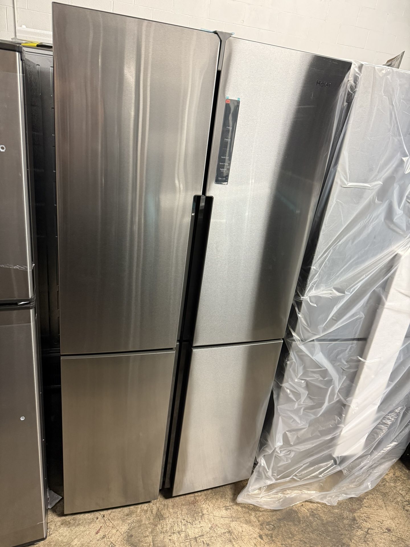 🚨 New 33” Haier - 16.8 Cu.Ft. 4-Door French Door Counter Depth Refrigerator LED Lighting QHE16HYPFS