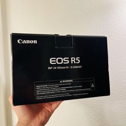 Canon EOS R5 Mirrorless Camera RF24-105mm F4 L is USM Lens Kit, Full-Frame Hybrid Camera, 8K Video, 45 Megapixel CMOS Sensor, DIGIC X Image Processor,