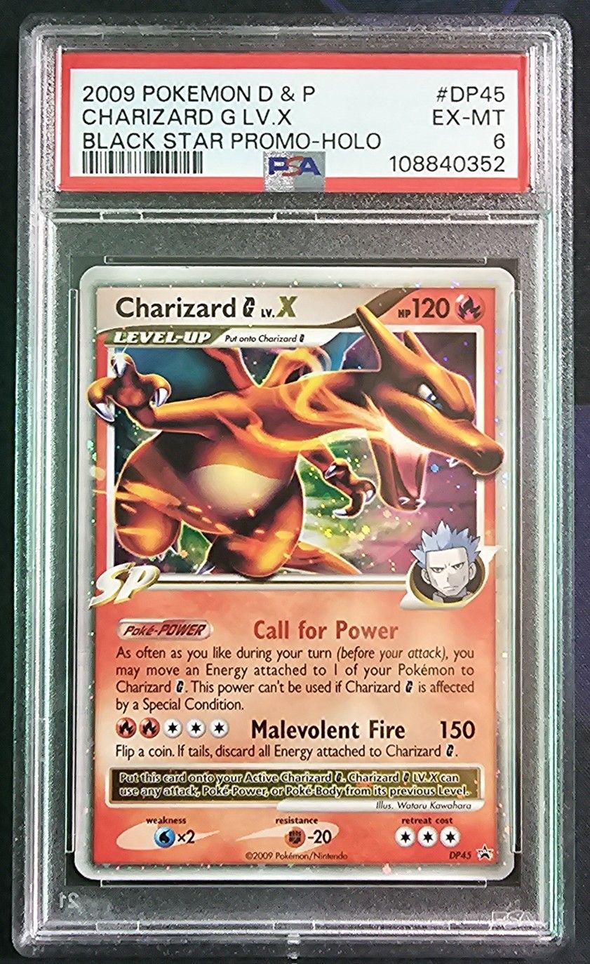 Charizard G LV.X DP45 Diamond and Pearl Holo PSA 6