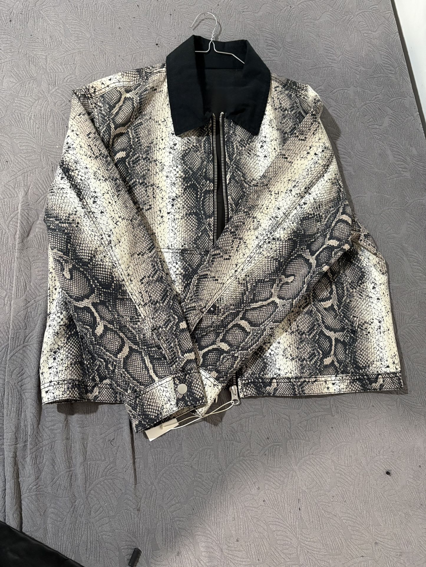 Snakeskin print  Cotton Jacket 