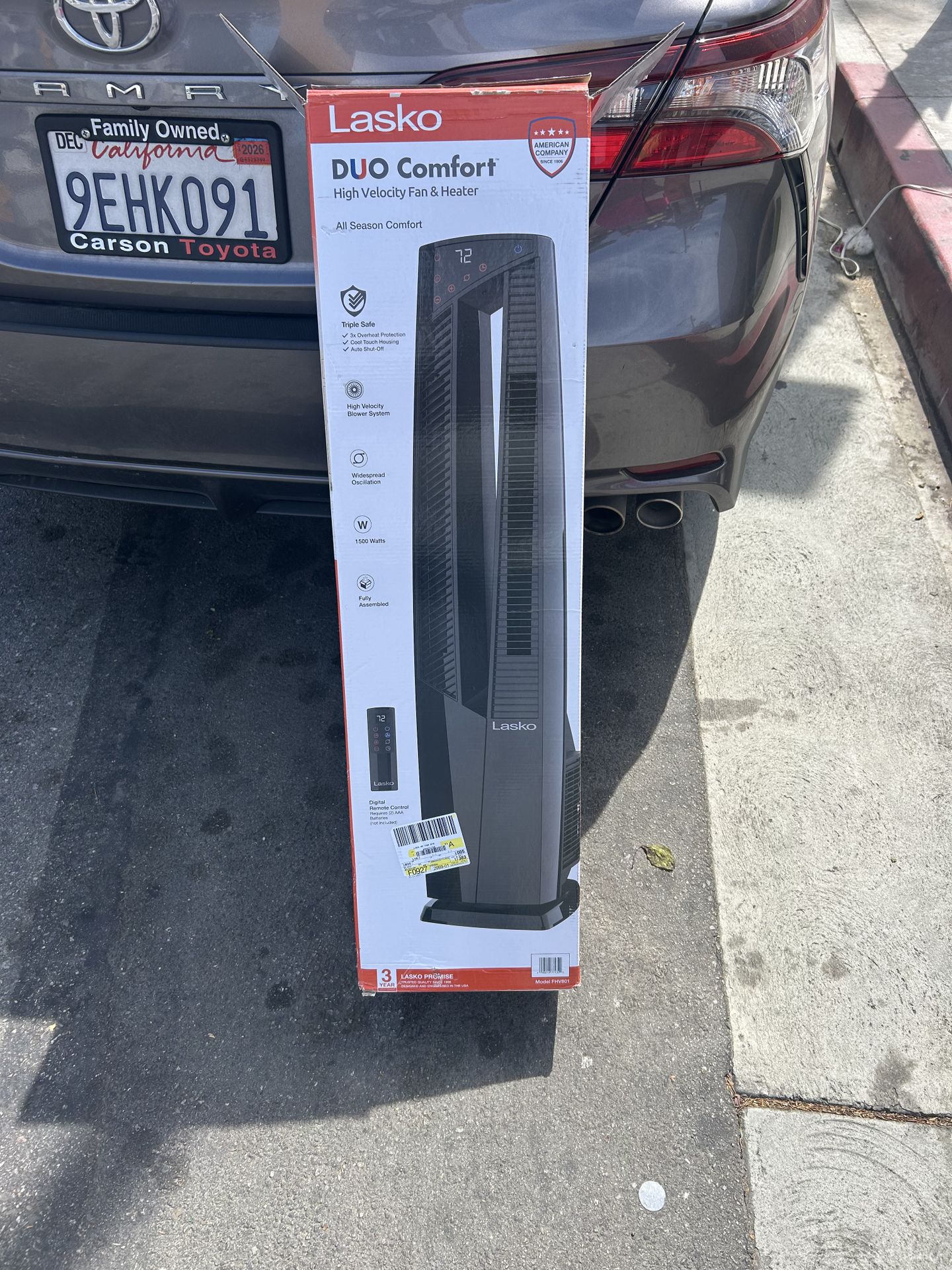 Duo heater and fan