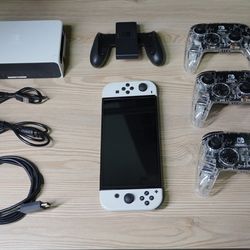 Complete Nintendo Switch OLED Bundle - White