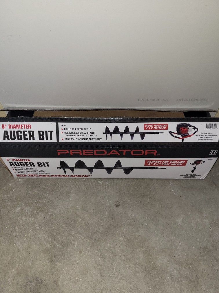Predator 8" Diameter Auger Bit