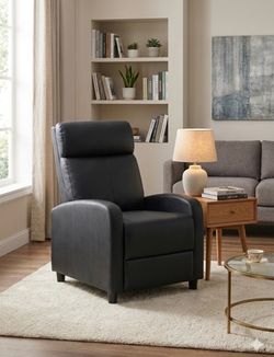 Leather faux recliner massage chair