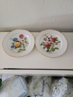 Vtg. Porcelain Plates Manufactured By Schumann Bavaria In Germany During The US Zone Period 