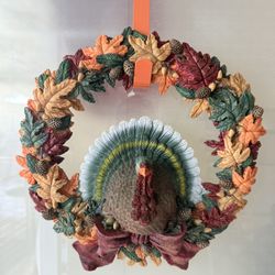 Turkey Thanksgiving Holiday Wreath