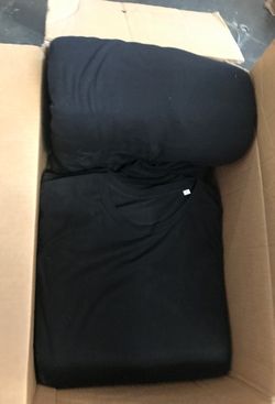 Regular Tees Plain Blank Black Sizes 4XL, 5XL, 6XL