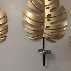 Two Wall Handing Candle Holders
